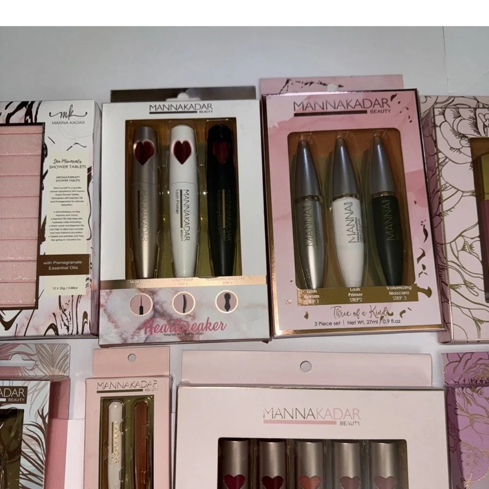 Huge lot of Manna Kadar Cosmetic Collection New in box